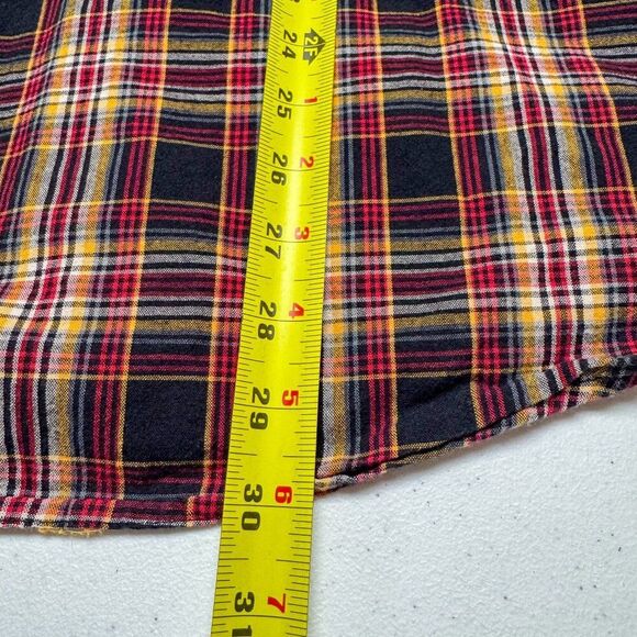 Wrangler Western Shirt Mens XXL Red Black‎ Plaid Cowboy Pearl Snap Farm Ranch - Picture 12 of 13